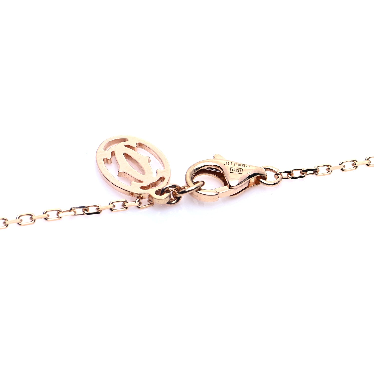 Cartier 18K Pink Gold Diamond LM D'Amour Pendant Necklace 8 of 12