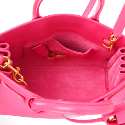 Saint Laurent Calfskin Nano Sac De Jour Lipstick Fuchsia 7 of 12