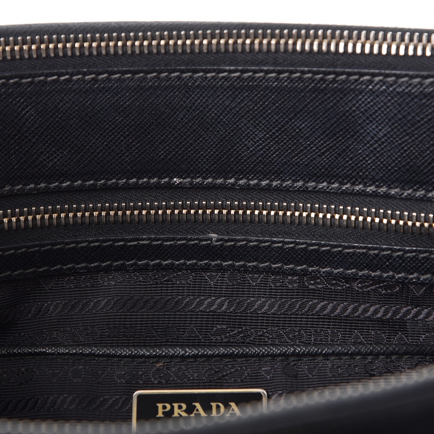 Prada Saffiano Medium Galleria Double Zip Tote Black 10 of 10