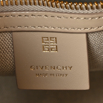 Givenchy Canvas Jacquard Embroidered Calfskin 4G Mini Antigona Natural Beige 6 of 9