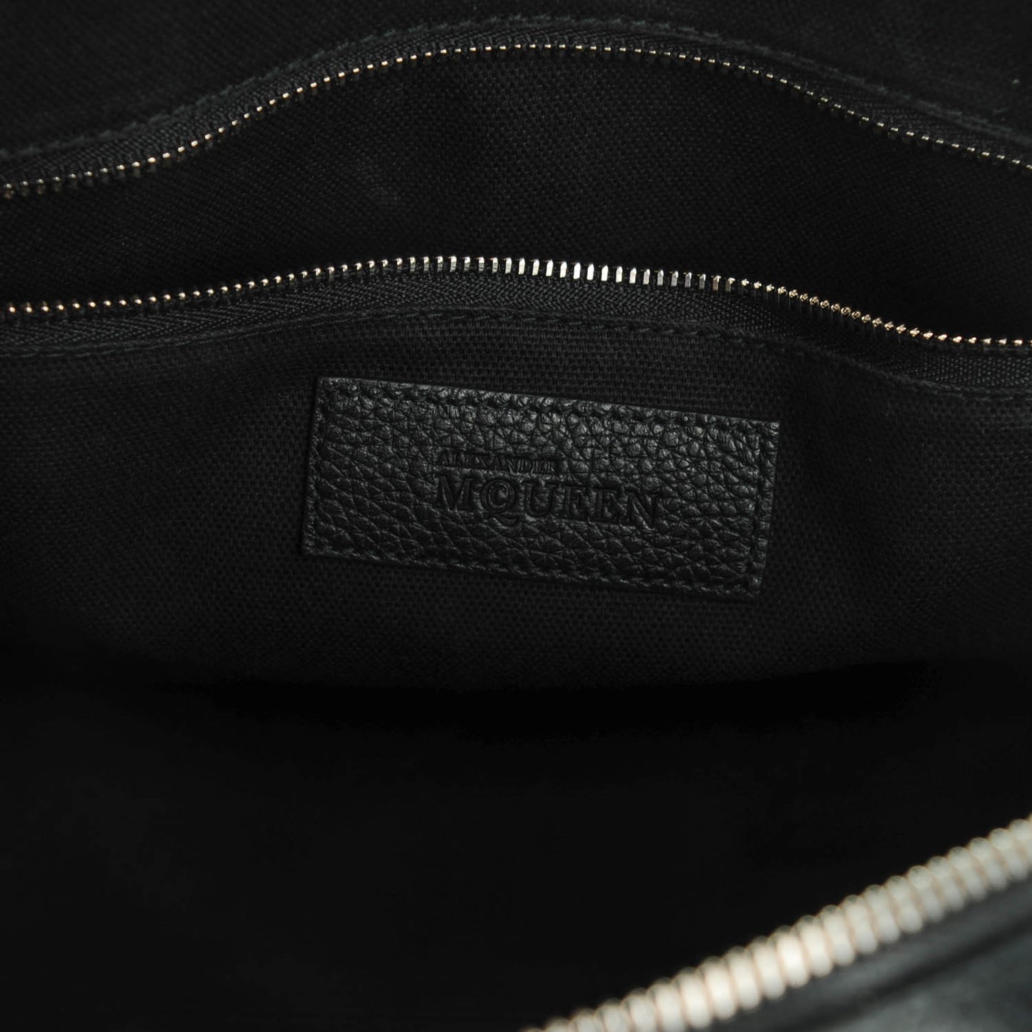 Grained Calfskin Small Legend Satchel Black