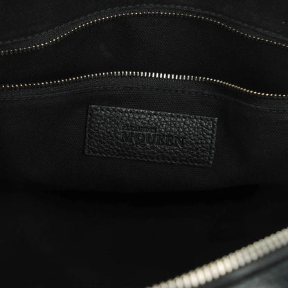 Alexander McQueen Grained Calfskin Small Legend Satchel Black 6 of 7