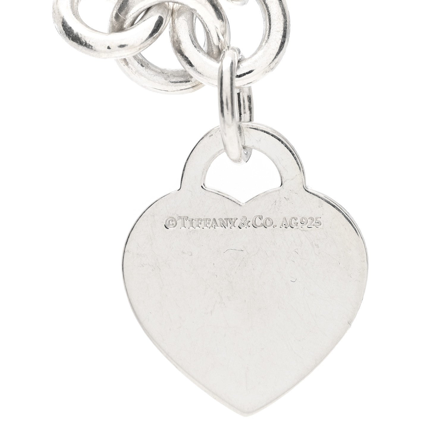 Tiffany Sterling Silver Return to Tiffany Heart Tag Charm Bracelet 3 of 3