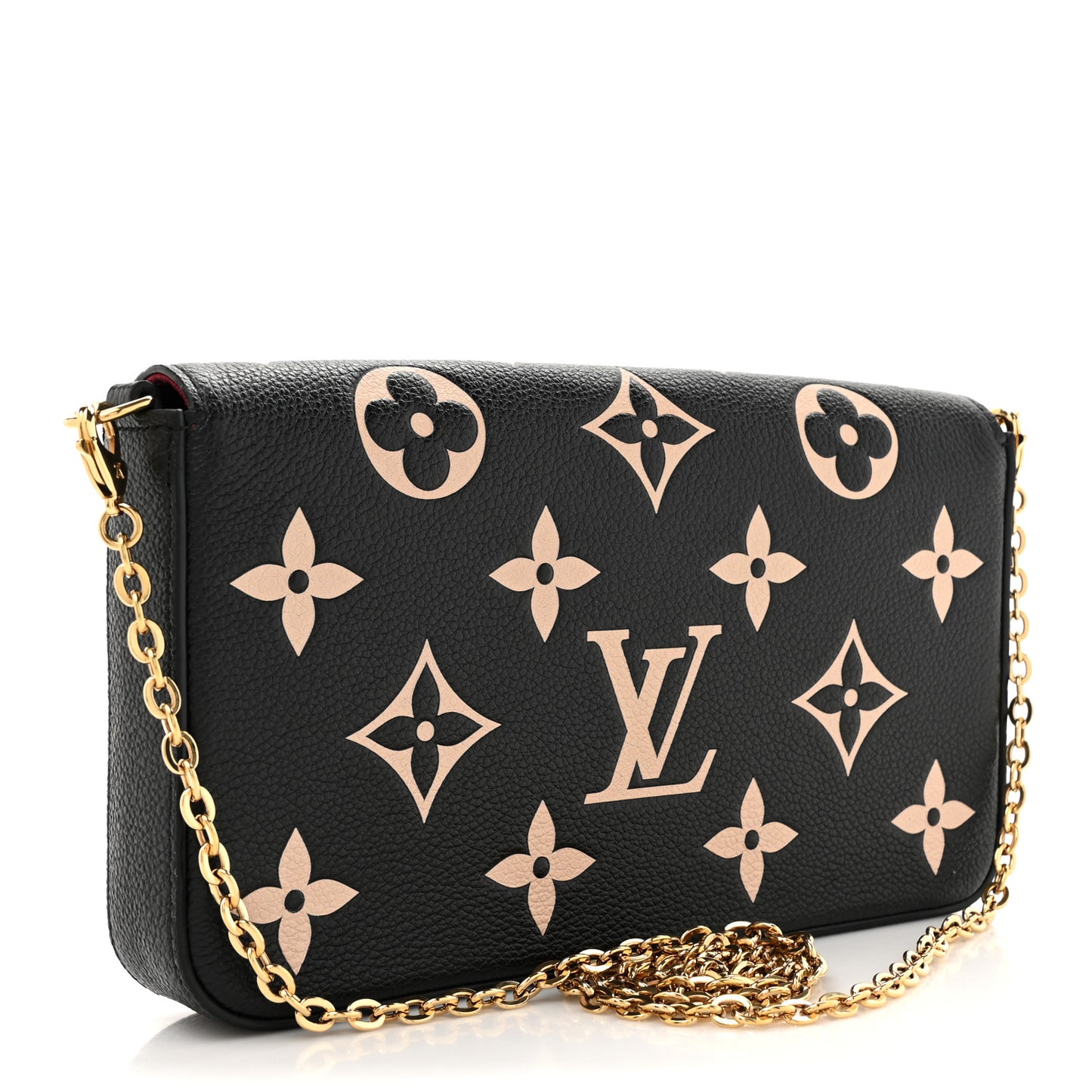 Empreinte Monogram Giant Felicie Pochette Black Beige