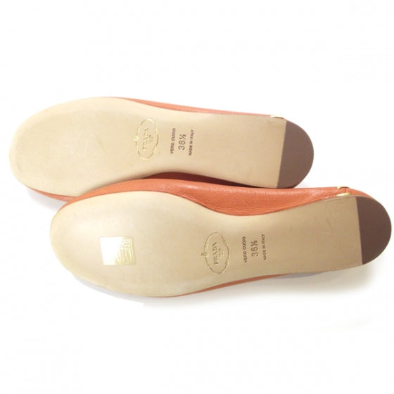 Buffalo Stone Tiger Eye Flats 36.5 Papaya