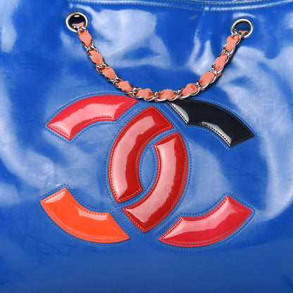 Chanel Vinyl Lipstick Tote Blue 10 of 15