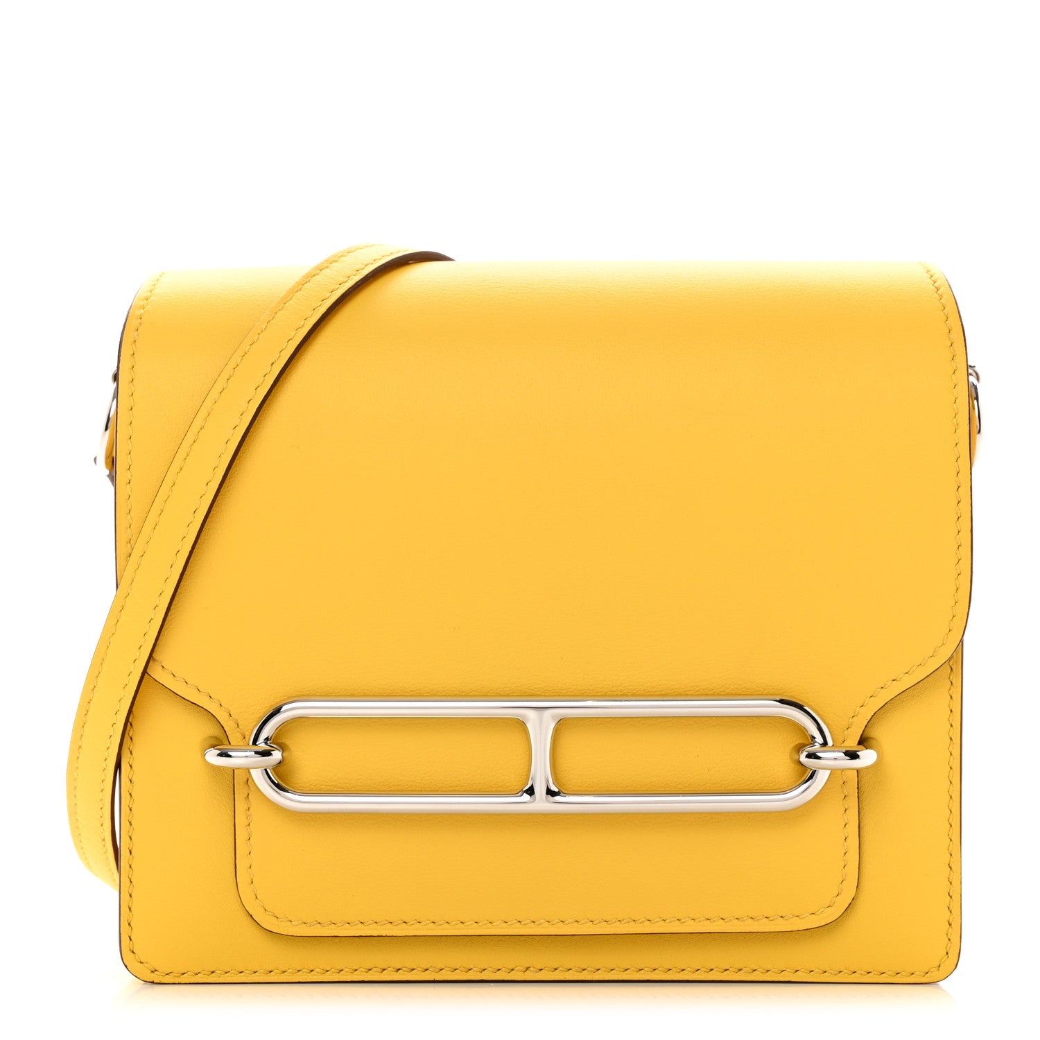 Hermes Mini Sac Roulis Jaune De Naples 1 of 12