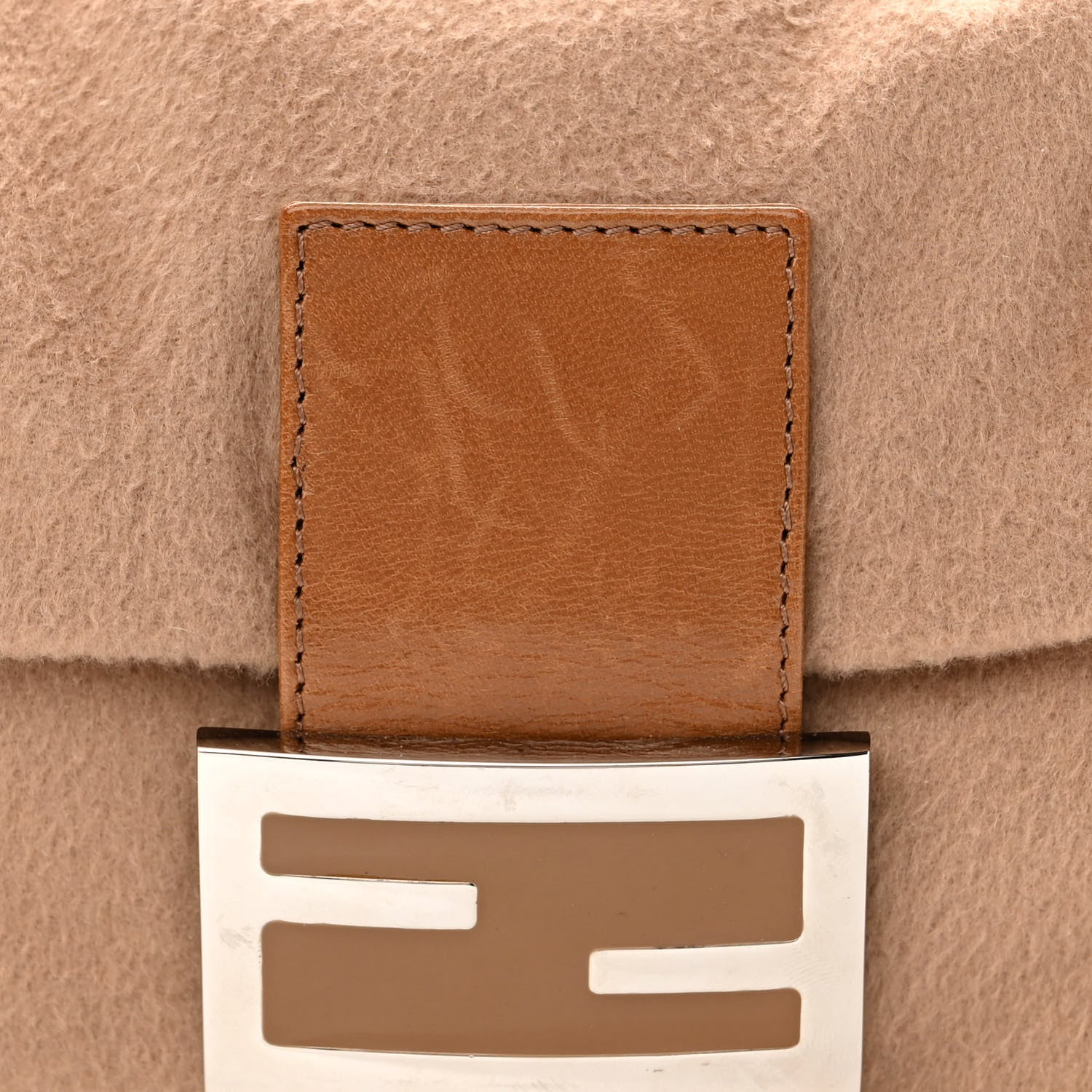 Fendi Wool Baguette Beige 7 of 9