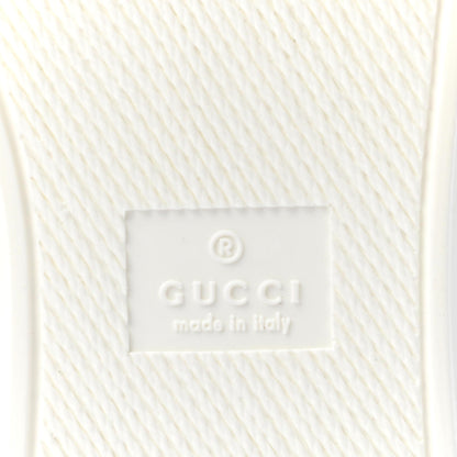 Gucci GG Supreme Monogram Blooms Womens Slip On Sneakers 38 Beige Blue Navy Red 6 of 8