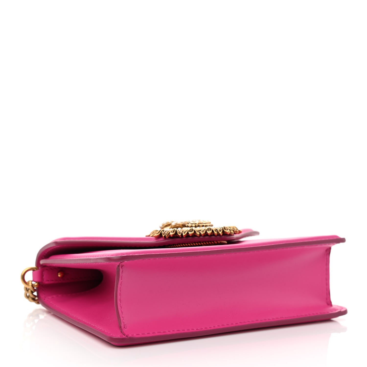 Dolce & Gabbana Smooth Calfskin Small Devotion Envelope Top Handle Bag Pink 4 of 7