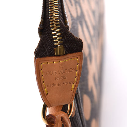 Louis Vuitton Monogram Graffiti Pochette Accessories Peach 6 of 9