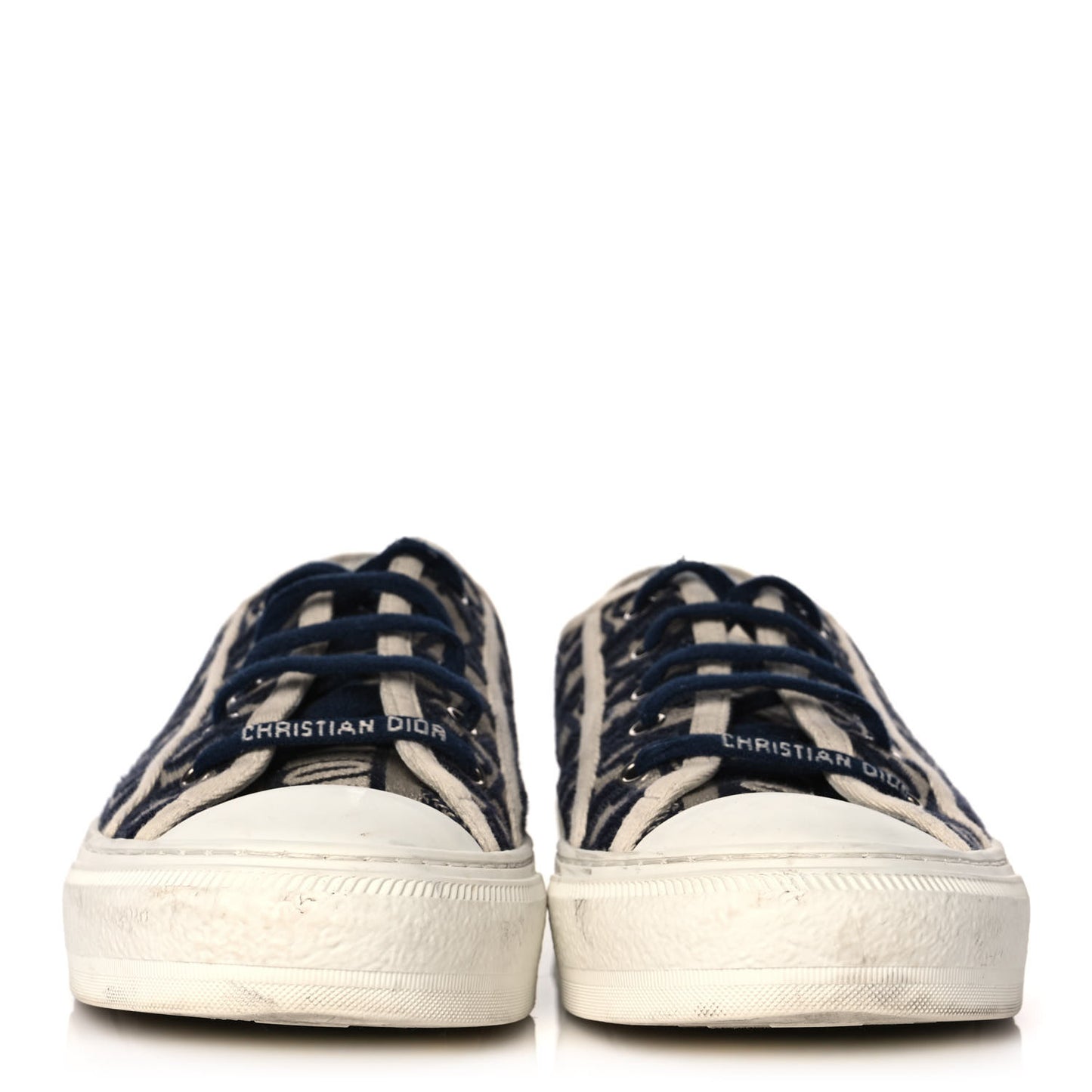 Canvas Oblique Walk'N'Dior Low Top Sneakers 39 Deep Blue