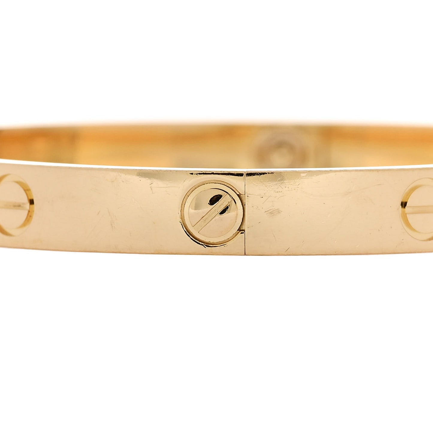 18K Yellow Gold 4 Diamond LOVE Bracelet 18