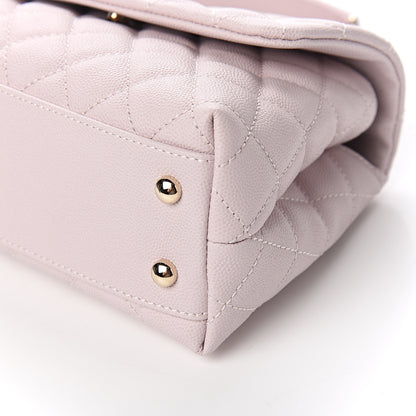 Chanel Caviar Quilted Mini Coco Handle Flap Lilas Lilac 7 of 9