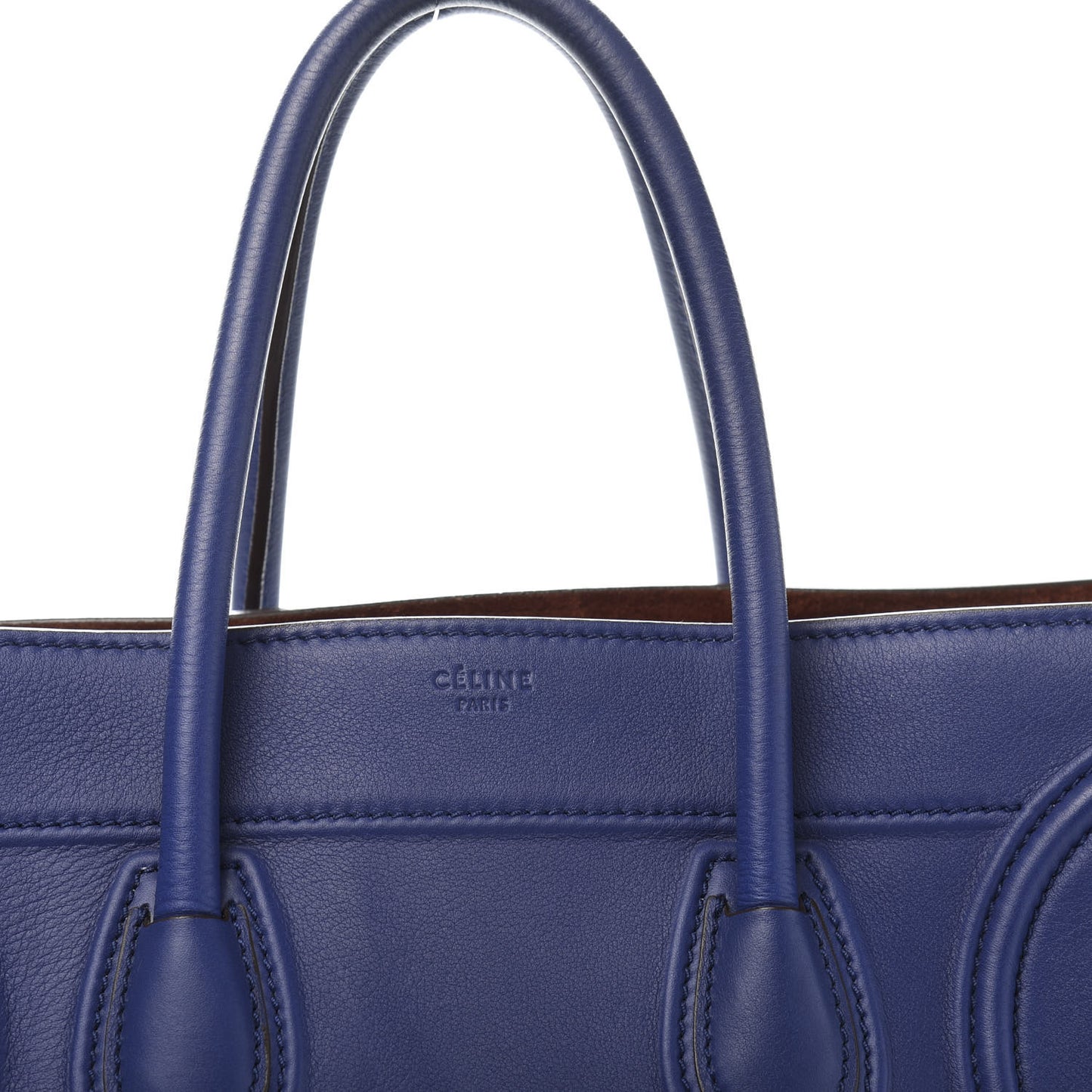 Supple Calfskin Medium Phantom Luggage Indigo