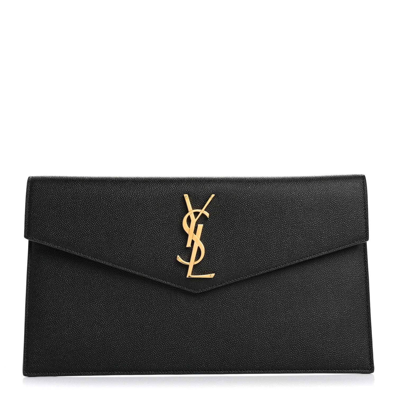 Saint Laurent Grain De Poudre Uptown Pouch Black 1 of 8
