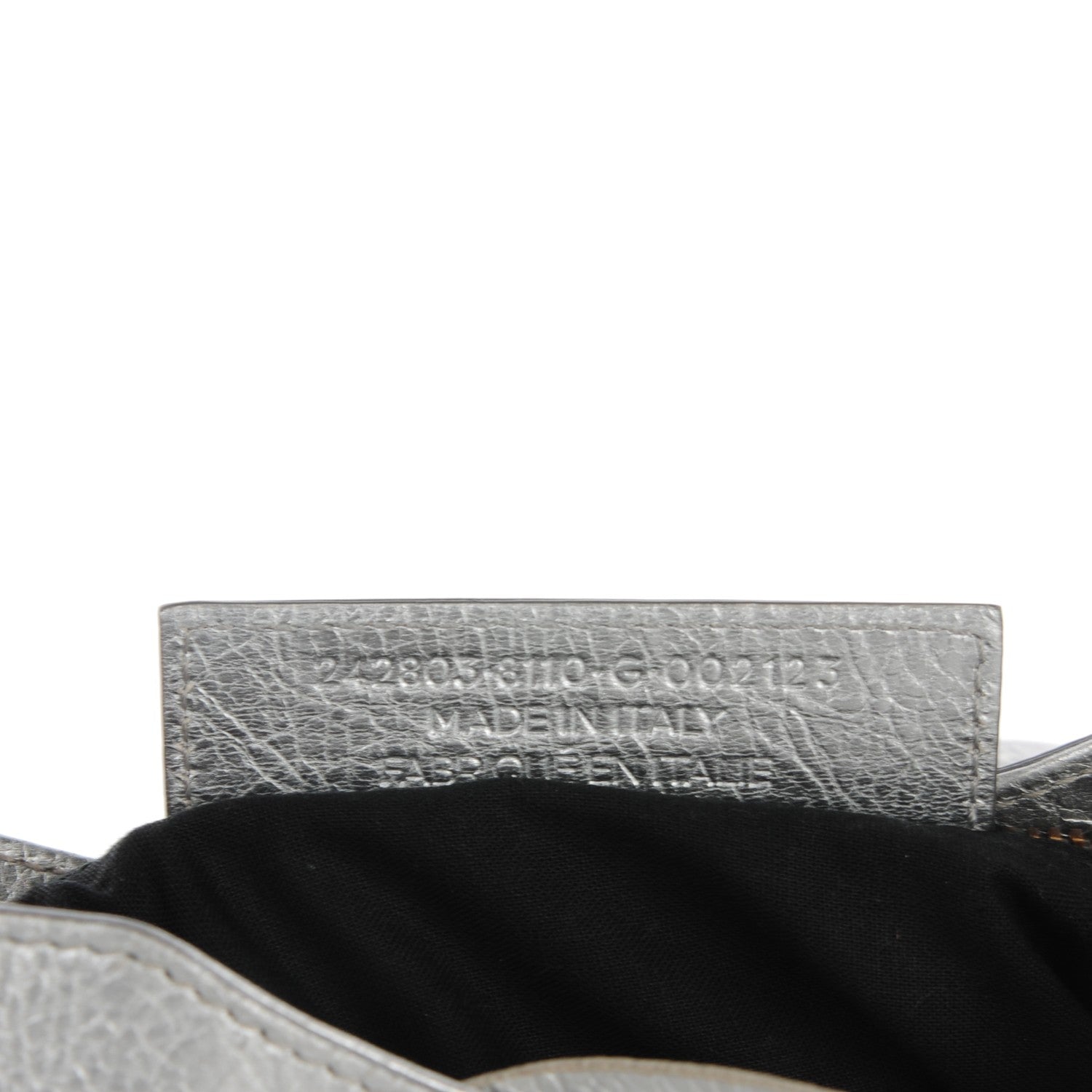 Balenciaga Agneau Classic Hardware Hip Gris Aluminum 8 of 10