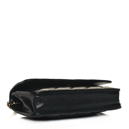 Chanel Caviar Quilted Wallet On Chain WOC Black 3 of 12