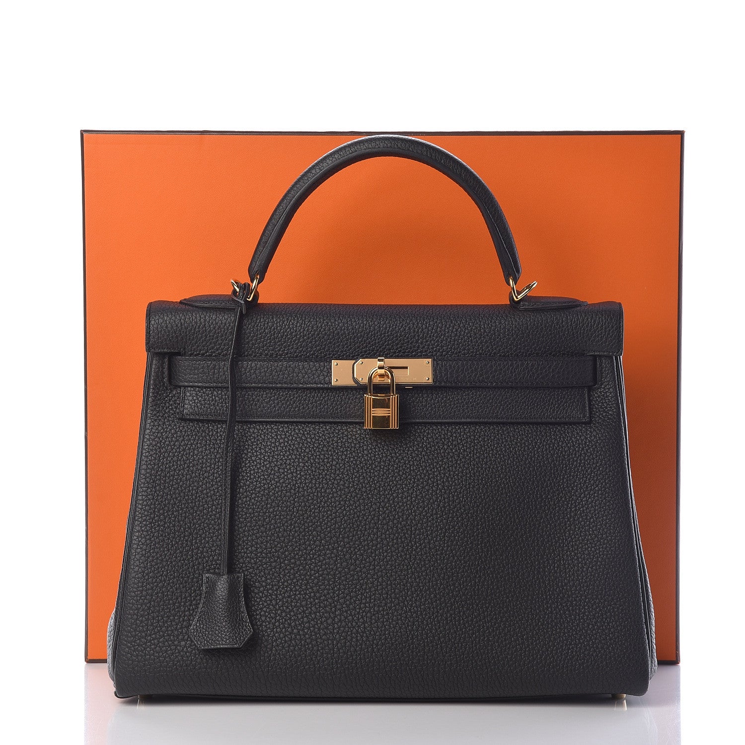 Hermes Togo Kelly Retourne 32 Black 39 of 40