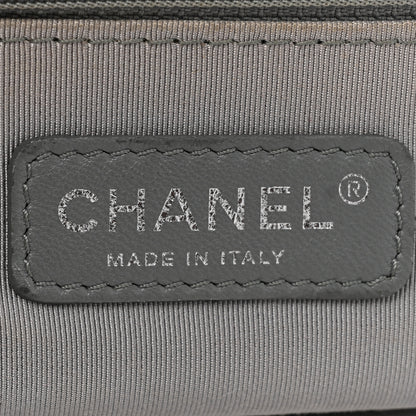 Chanel Calfskin Double Stitch Large Boy Flap Navy Blue 6 of 19