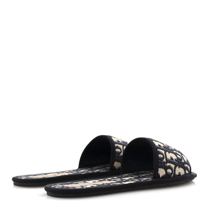 Christian Dior Velvet Oblique Chez Moi Sandal 36 Deep Blue 5 of 10
