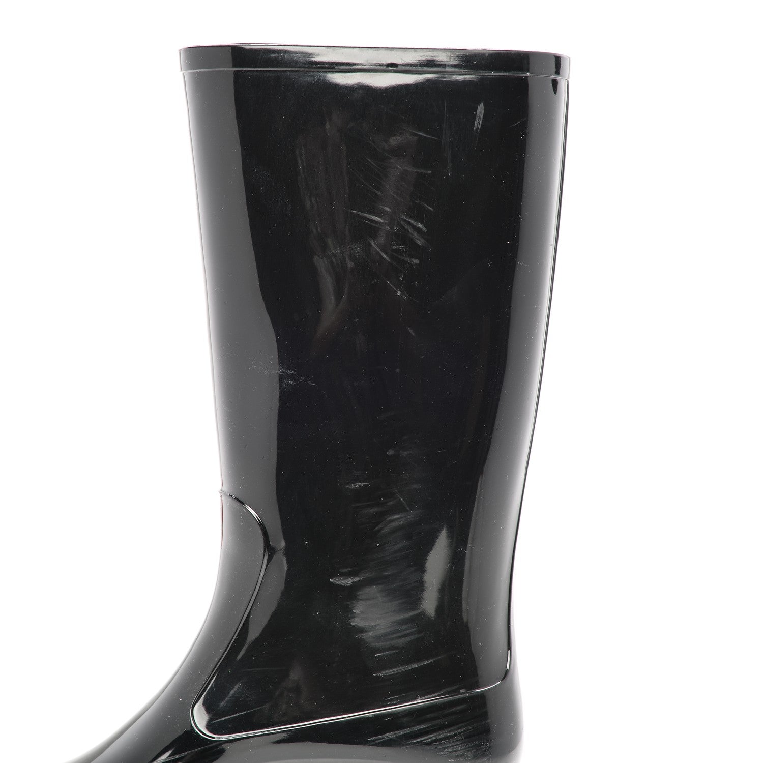 Chanel Rubber Camellia Rain Boots 37 Black 18 of 19