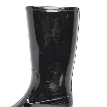 Chanel Rubber Camellia Rain Boots 37 Black 18 of 19