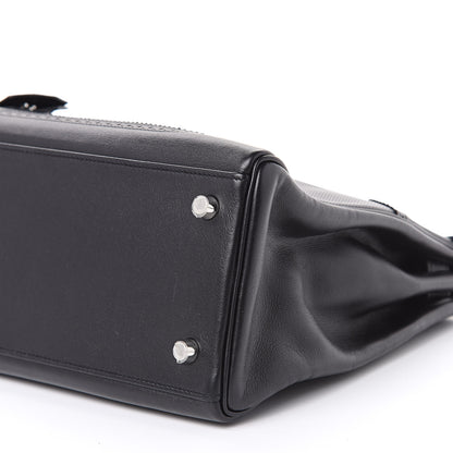 Hermes Swift Grain d'H Ghillies Kelly 32 Black 33 of 36