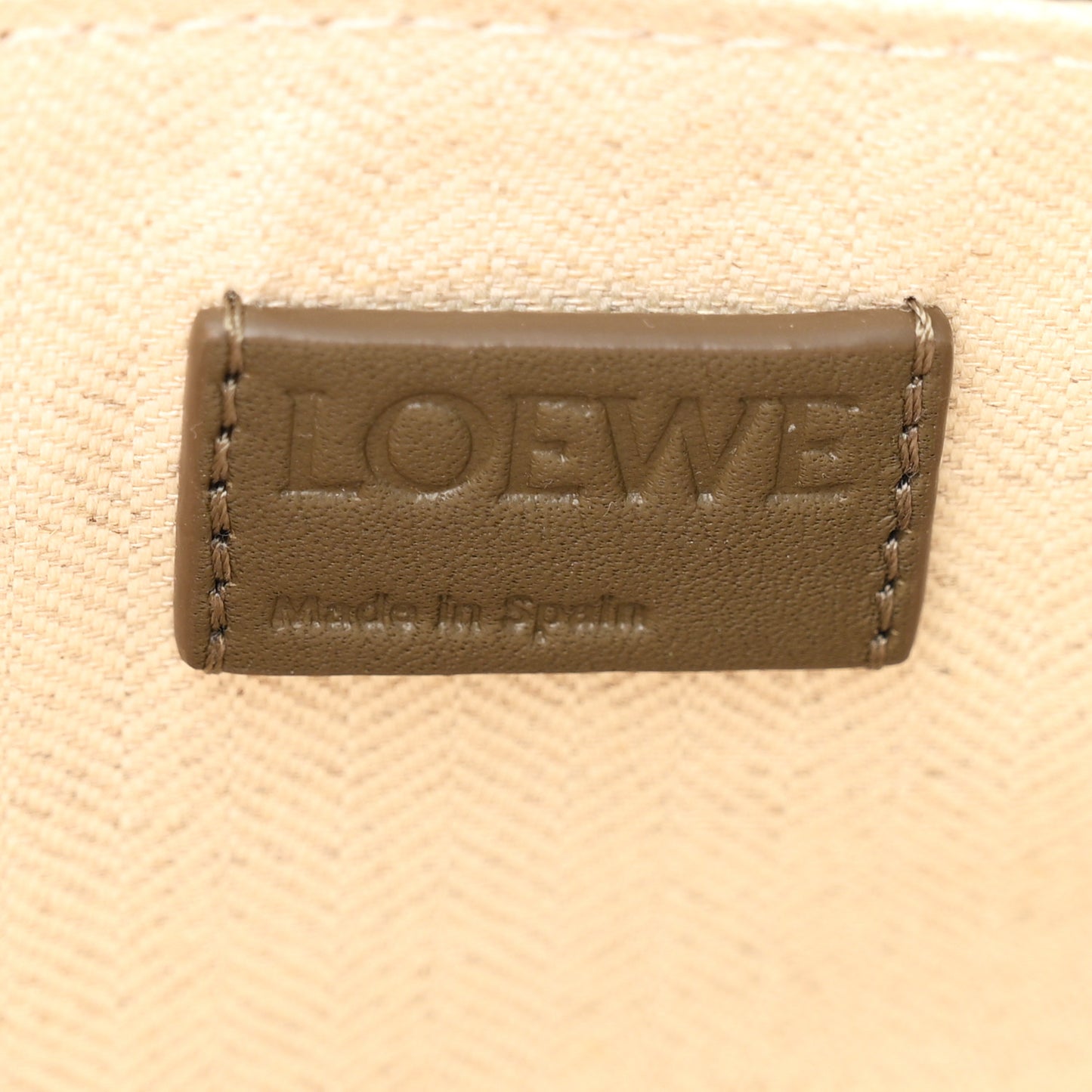 Calfskin Mini Hammock Hobo Vintage Khaki