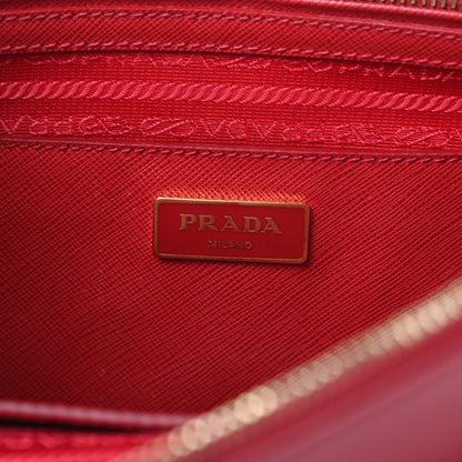 Prada Saffiano Medium Galleria Double Zip Tote Fuoco 8 of 15