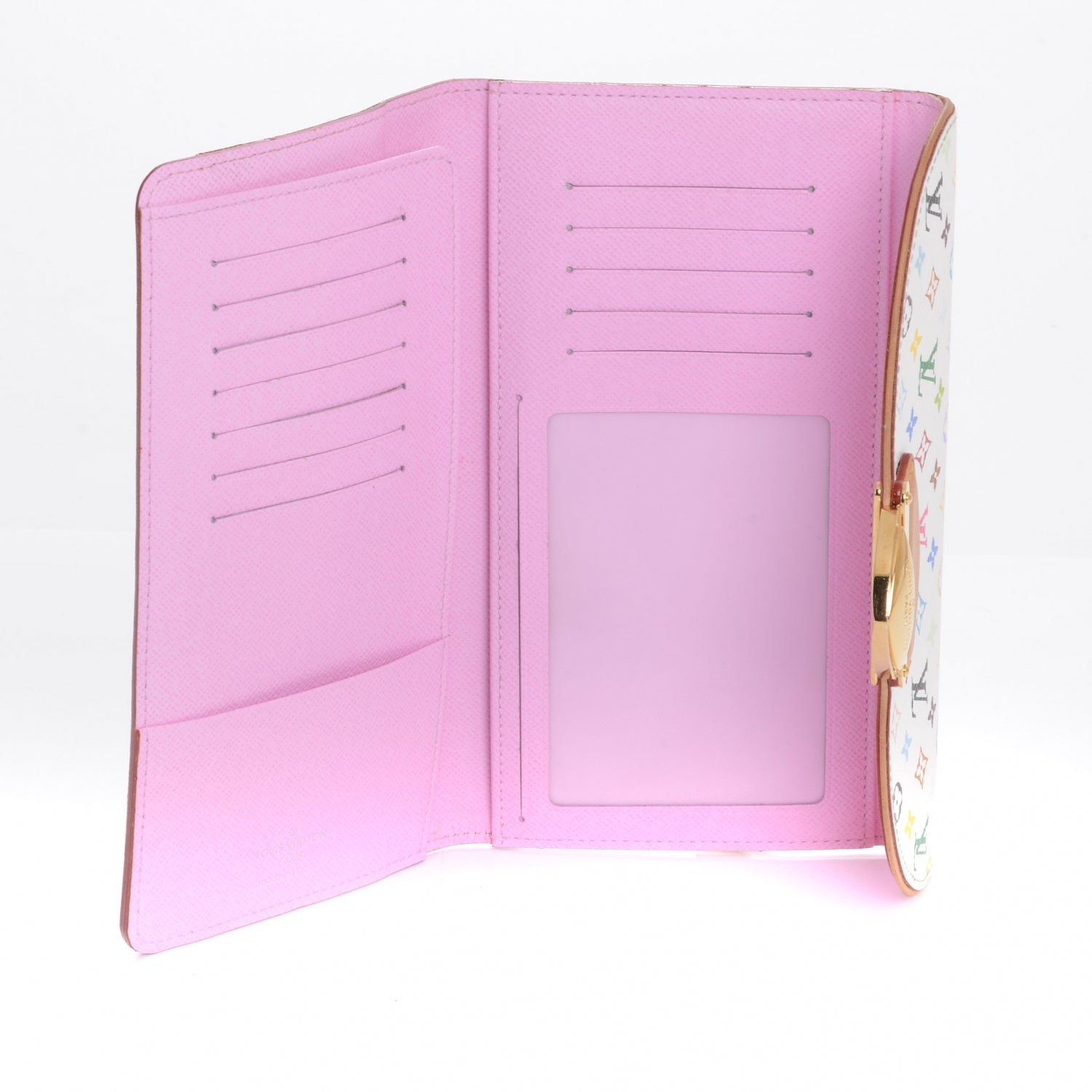 Louis Vuitton Monogram Multicolor Eugenie Wallet White 5 of 8