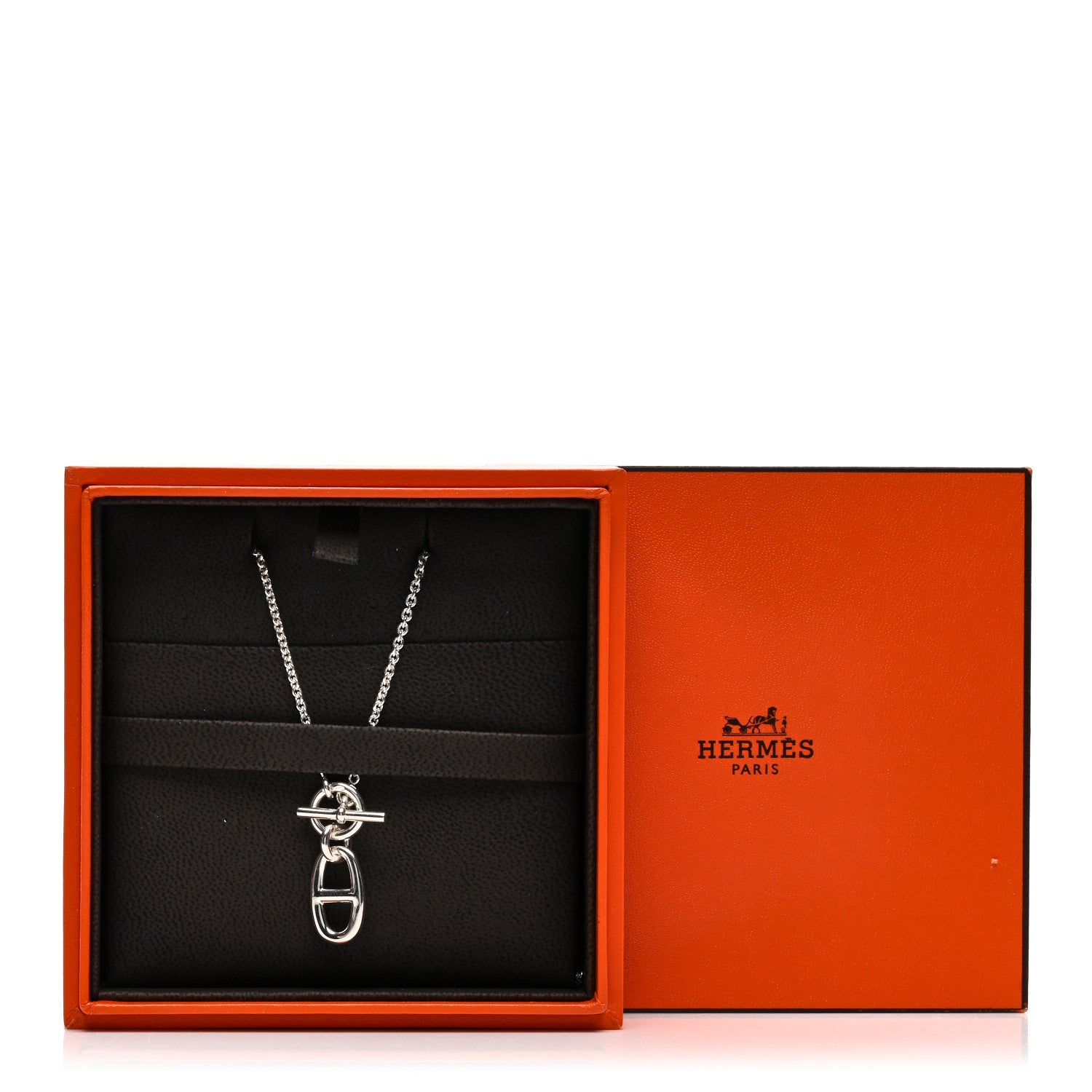 Hermes Sterling Silver Amulette Chaine d'Ancre Necklace 5 of 5