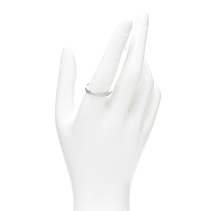 Cartier 18K White Gold Diamond 2.6mm LOVE Paved Band Ring 61 9.5 2 of 5