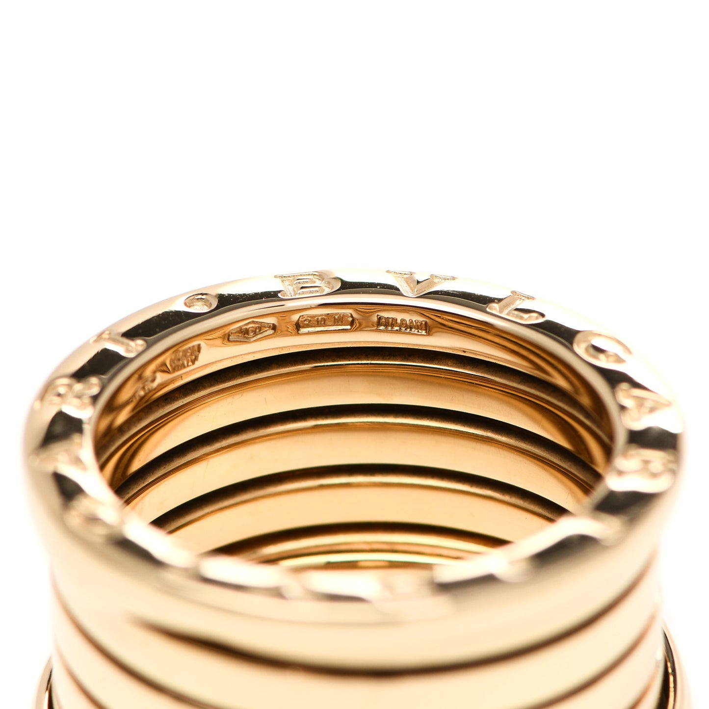 18K Yellow Gold B.Zero1 Four-Band Ring 55 7.25