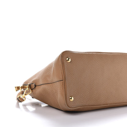 Prada Vitello Daino Dome Satchel Naturale 6 of 12