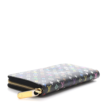 Louis Vuitton Monogram Multicolor Zippy Wallet Black Grenade 4 of 9