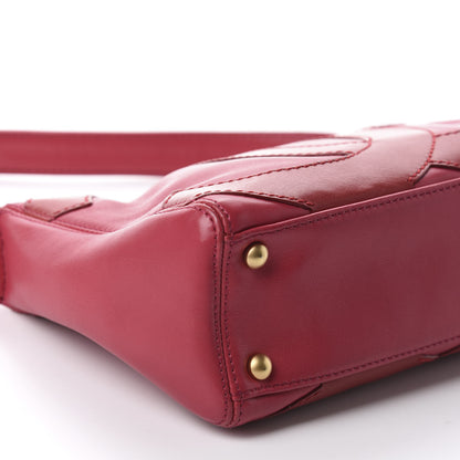 Chanel Lambskin CC Stitched Small Shoulder Bag Red Pink 6 of 12