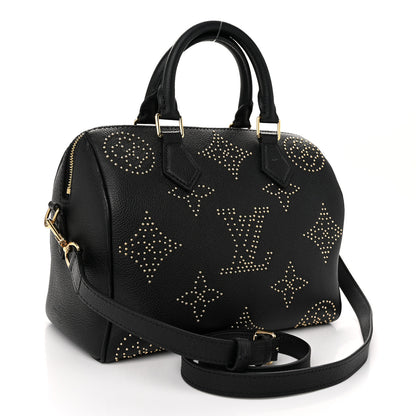 Louis Vuitton Empreinte Monogram Giant Studded Speedy Bandouliere 25 Black 3 of 9