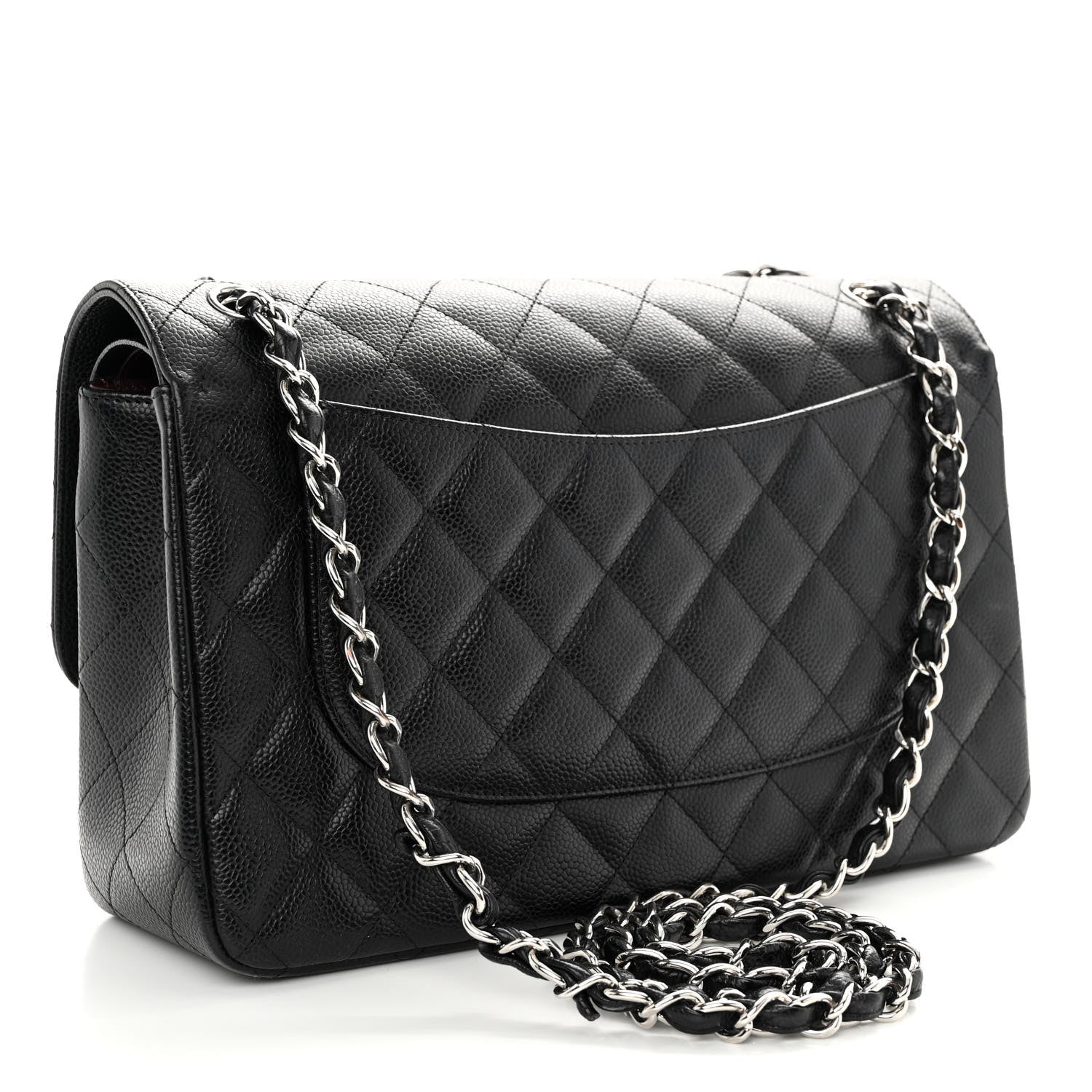 Chanel Caviar Quilted Jumbo Double Flap Black 3 of 10
