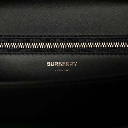 Burberry Patent Floral Monogram Medium TB Bag Black 6 of 9