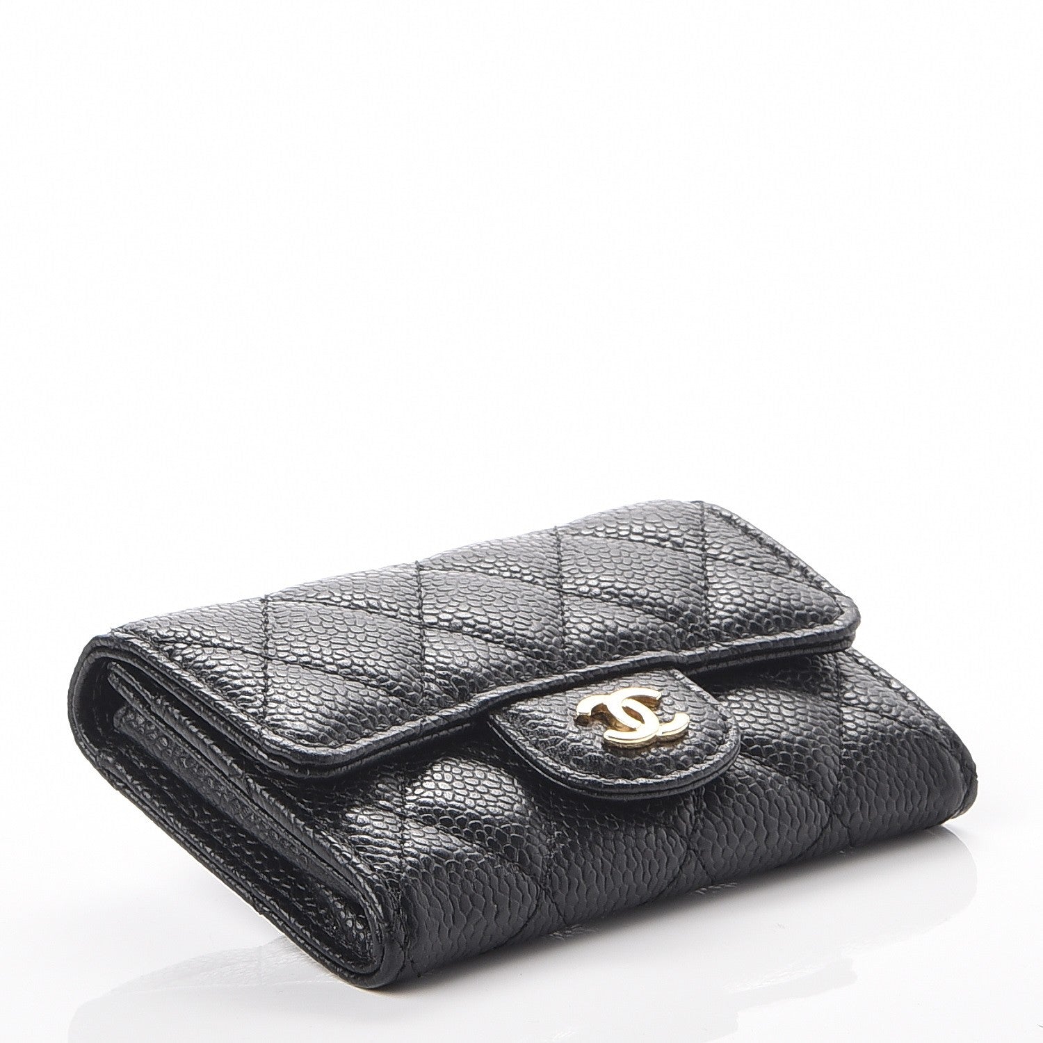 Chanel Caviar Quilted Flap Card Holder Black 4 of 8