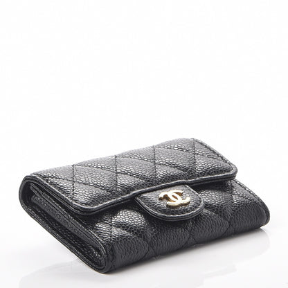 Chanel Caviar Quilted Flap Card Holder Black 4 of 8