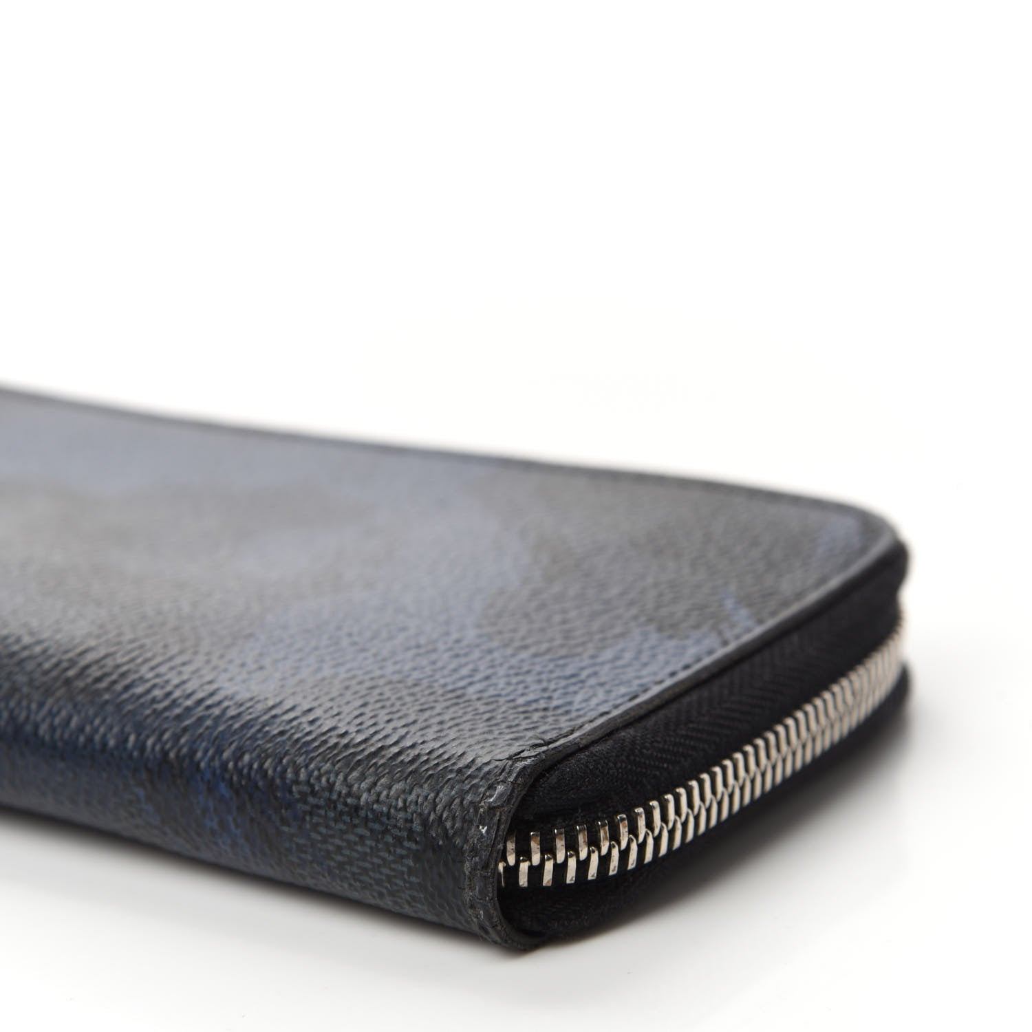 Louis Vuitton Damier Cobalt Camouflage Zippy Wallet Vertical Blue 7 of 9
