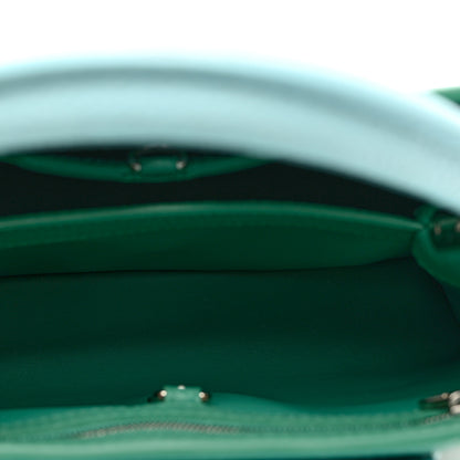 Louis Vuitton Taurillon Capucines BB Bleu Vert 4 of 9