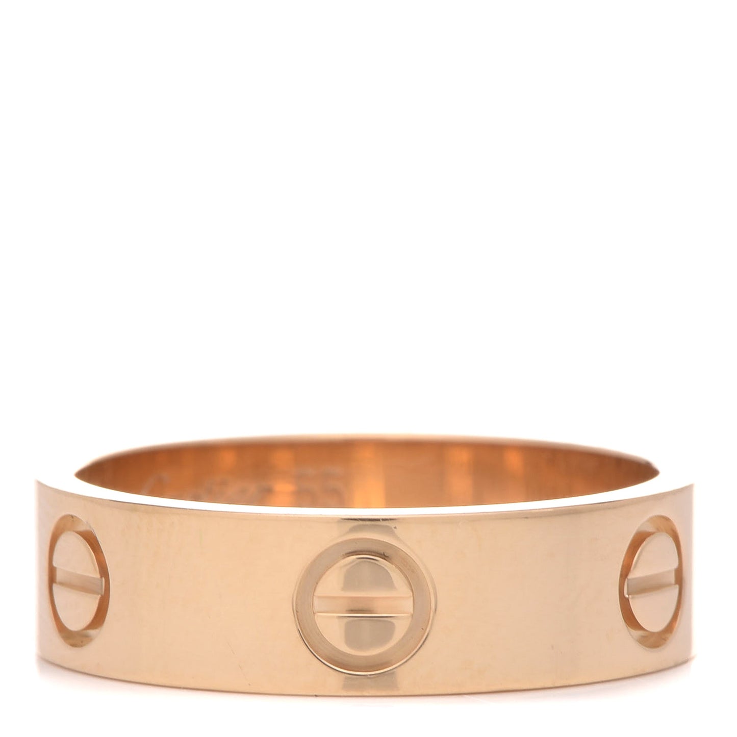 18K Yellow Gold 5.5mm LOVE Ring 55 7.25