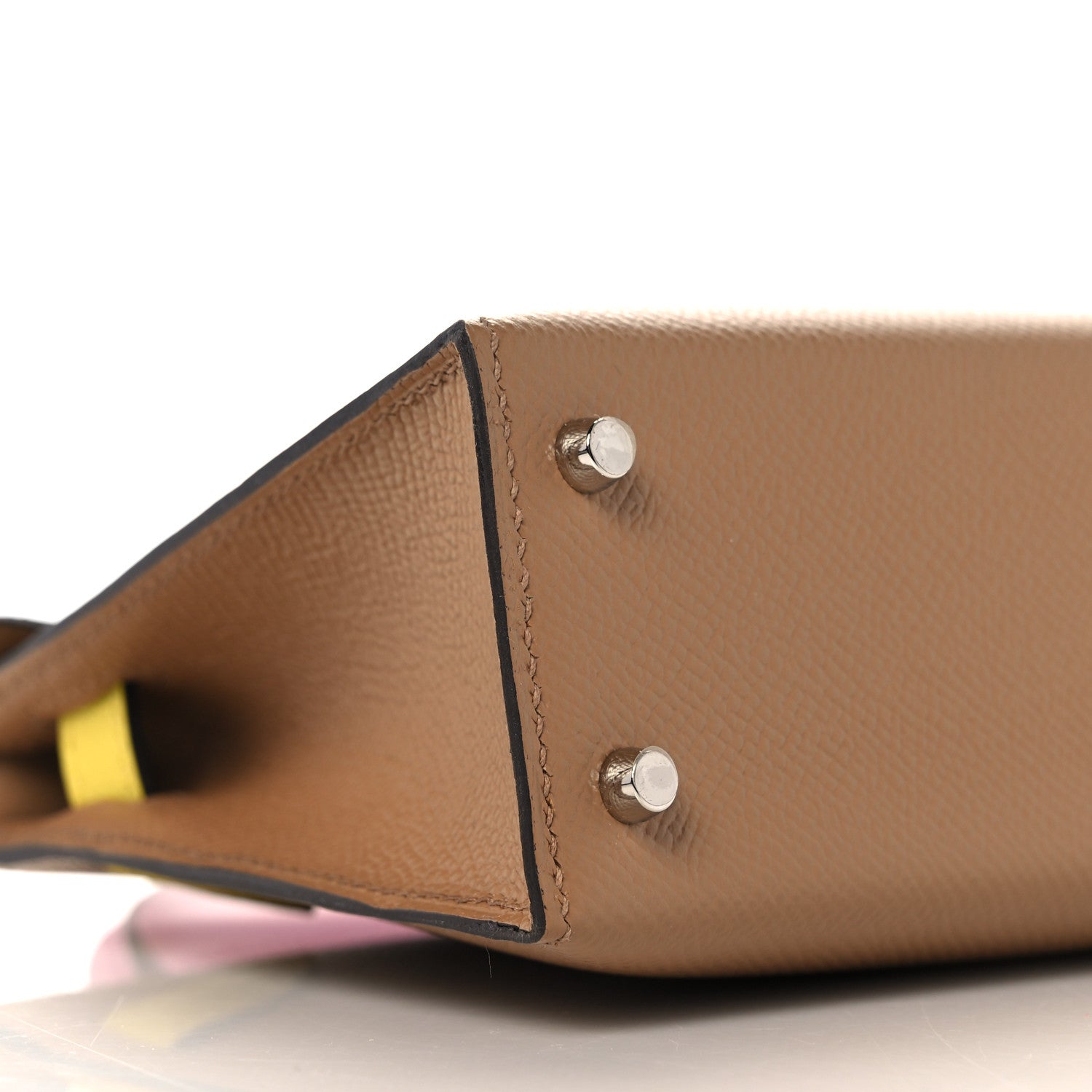 Hermes Epsom Mini Kelly Sellier 20 Chai Mauve Sylvestre Lime 6 of 31