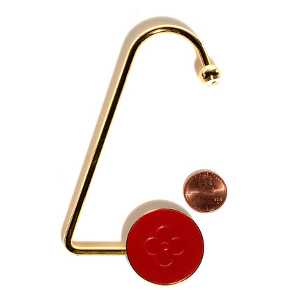 Louis Vuitton Fleur Purse Hook Red Gold 2 of 4