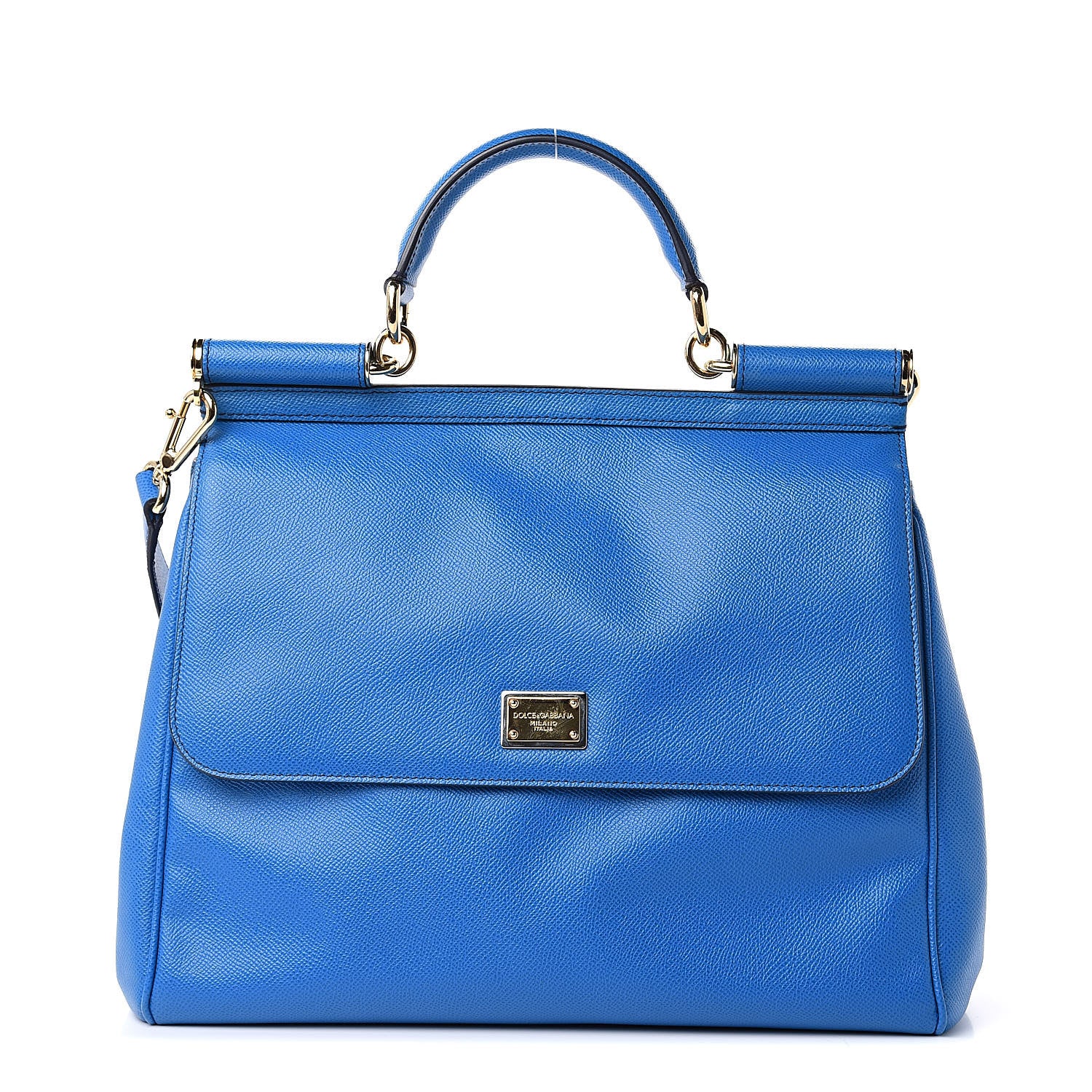 Dolce & Gabbana Dauphine Large Miss Sicily Satchel Blue 1 of 11