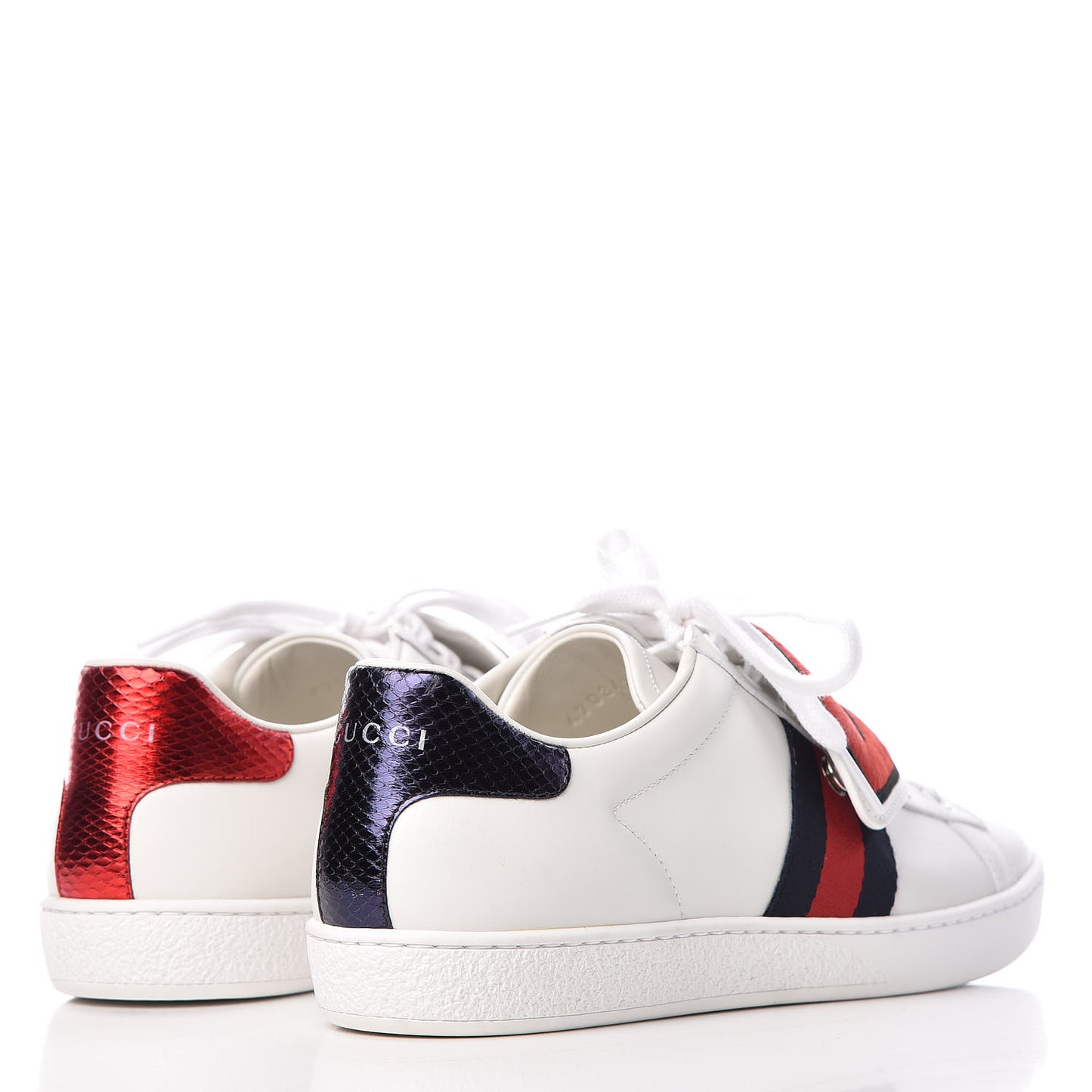 Calfskin Ayers Blind For Love Embroidered Womens Ace Sneakers 37.5 White