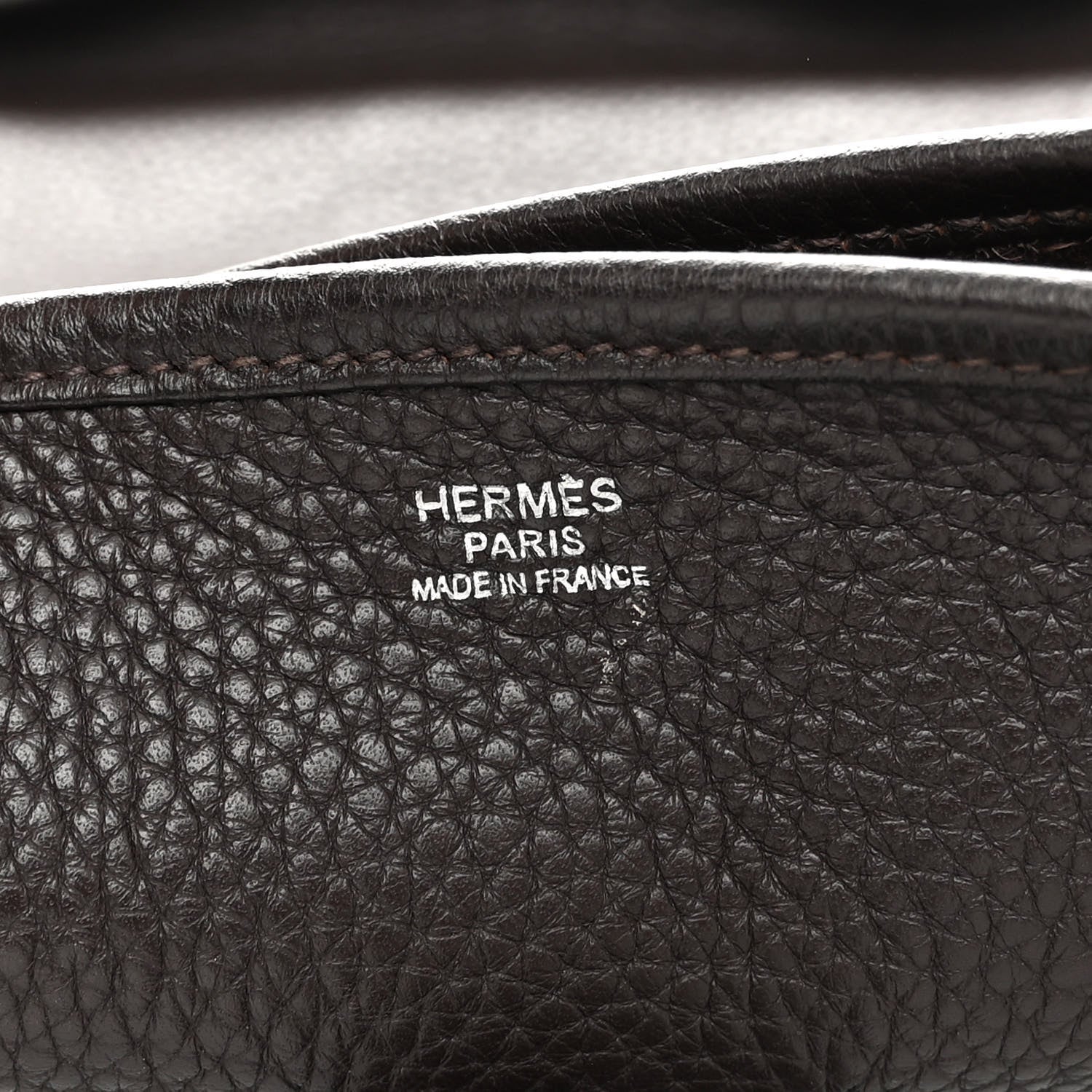 Hermes Taurillon Clemence Evelyne III TGM Chocolate 6 of 9